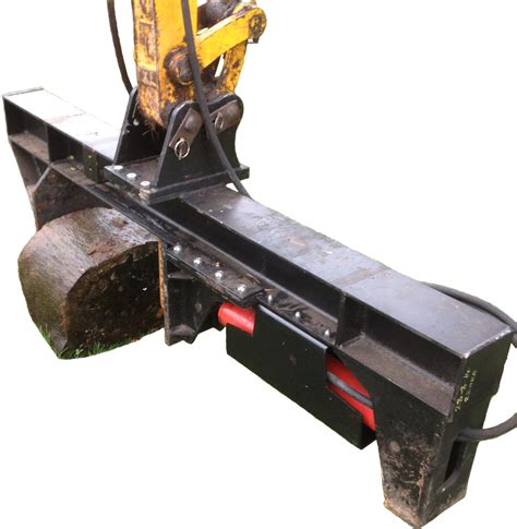 log splitter attachment for mini excavator|mini excavator wood splitter.